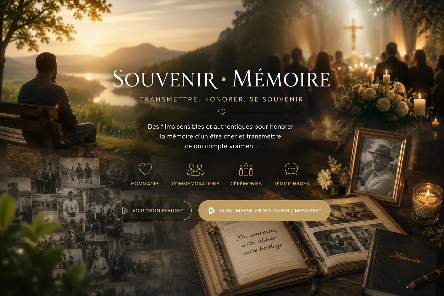 Univers Souvenir et Mémoire SlyEvents : hommage, cérémonie, photos de famille et transmission des souvenirs
